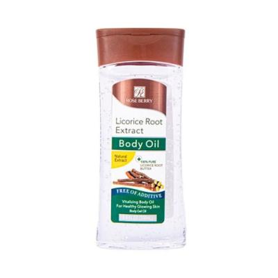 زيت جل  200 مل مرطب للجسم بخلاصة عرق السوس من روز بيري 