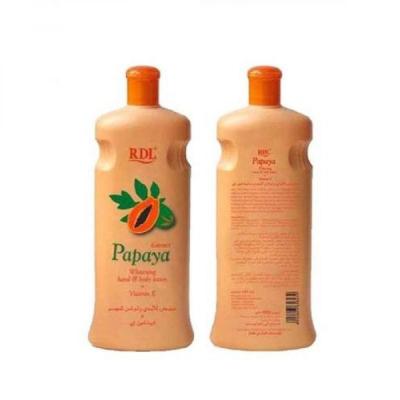 RDL لوشن لتبييض بشرة الجسم واليدين بخلاصة فاكهة البابايا برتقالي 600مل