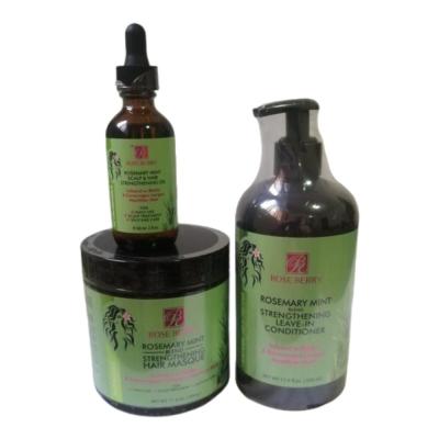 باكج  العناية بالشعر بزيت اكليل الجبل 3×1 من روز بيري 