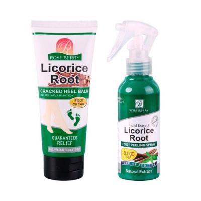 بكج العناية بالقدمين مقشر، مبيض ومرطب روز بيري