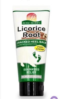 بلسم ( كريم) جذور عرق السوس لتشققات الكعب (كريم القدم) - 100 جرام من روز بيري